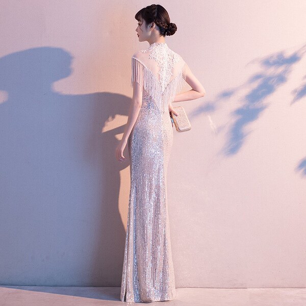 Elegant long evening dress
