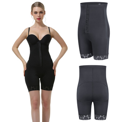 HOT Cross border New products Breasted Paige ventilation Hip Bottom lady Abdominal band Abundant buttocks pants Lace Tuck pants