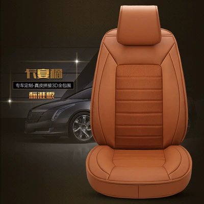 Modelə uyğun (Original) oturacaq örtükləri Car Cushion Wear-Resistant Leather - cayenne-orange-custom