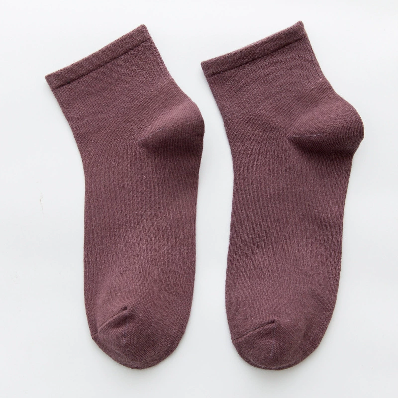 Tide, solid summer knee socks, mid-length, Korean style