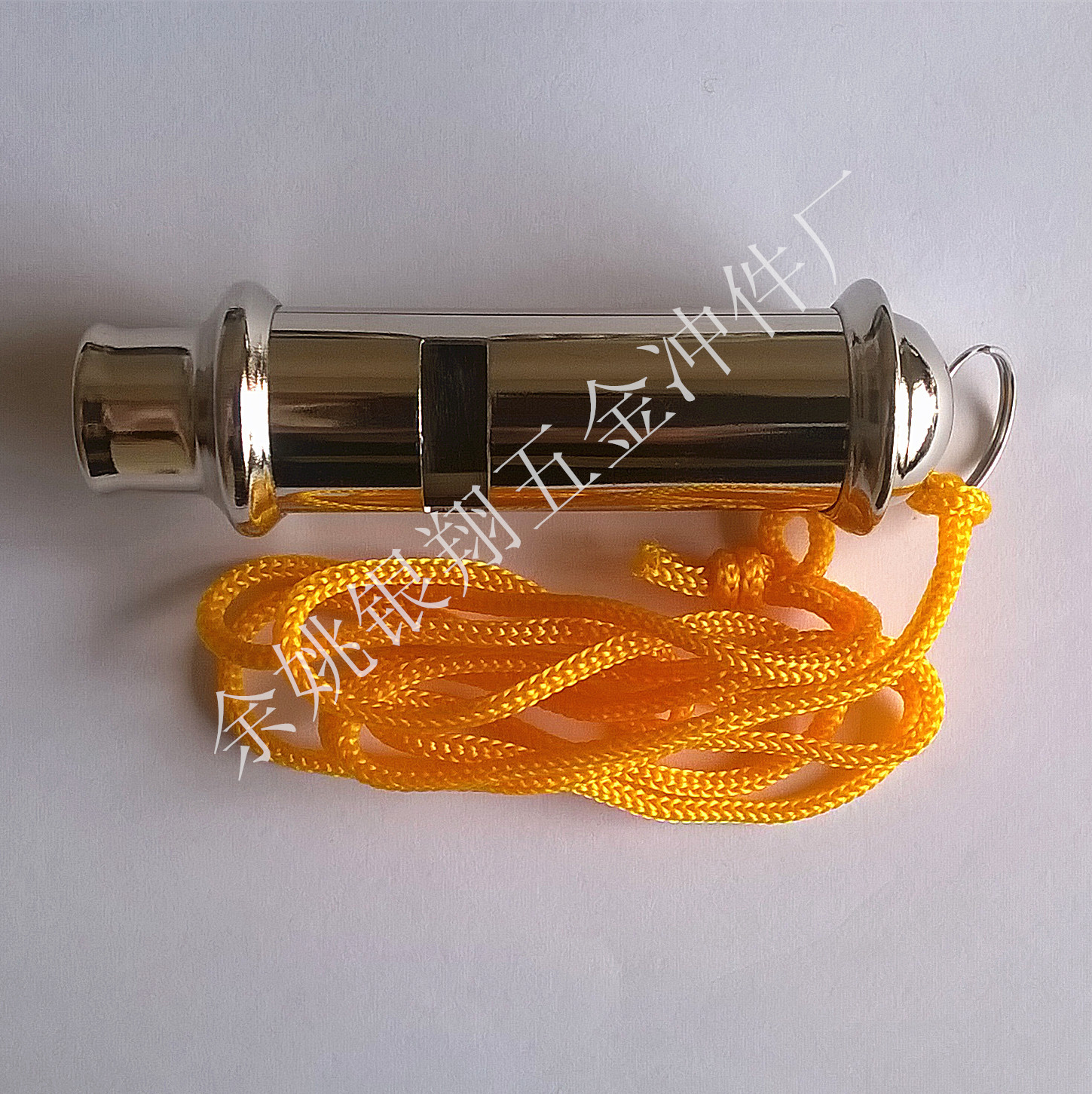 Round Lanyard Metal Life-Saving Whistle, Coreless Coach Referee Stainless Steel Whistle, Metal Ball Training Whistle