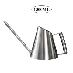 Stainless Steel Flower Watering Can, Succulent Sprinkler Pot, Large-Capacity Watering Kettle, Household Garden Tool with Long Spout, 1.5L