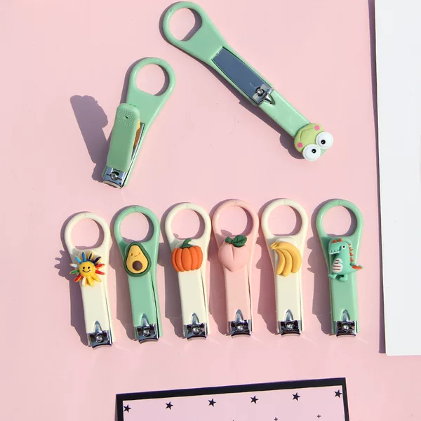 Creative Cartoon Nail Clipper Student Folding Nail Clipper Cute Portable Nail Clipper Small Nail Clipper