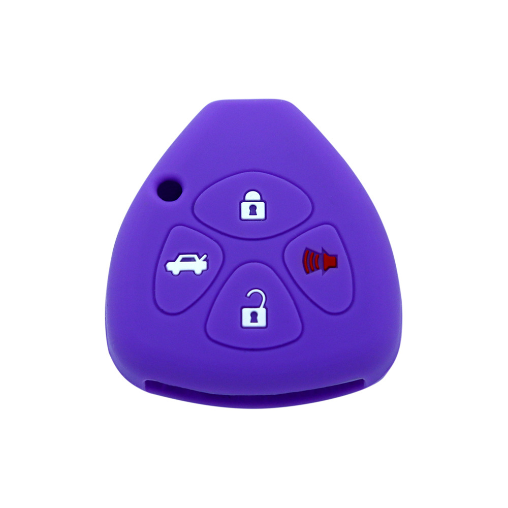 Toyota Prado 스트레이트 플레이트 4 키 실리콘 키 케이스 마크 Reiz 보호 케이스 Cool Road Ze 자동차 키 케이스에 적합