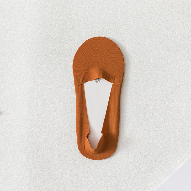 Primavera y verano nuevas medias de hielo para mujer toalla inferior boca baja calcetines de algodón de color sólido