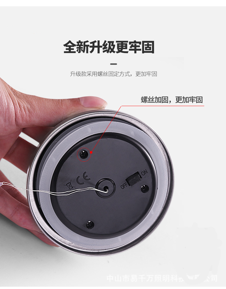 ソーラークラックガラス球灯部品屋外公園ステンレス製許灯メイソン缶装飾灯