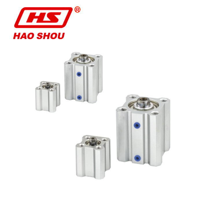 批发气动元件 CQ2薄型气缸 机械手配件双作用多位置缸台湾好手
