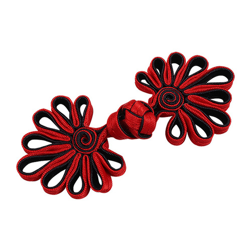 Cheongsam chrysanthemum plate buckle Tang suit Hanfu dress decoration handmade cloth buckle gift box packaging buckle ethnic style Chinese flower buckle
