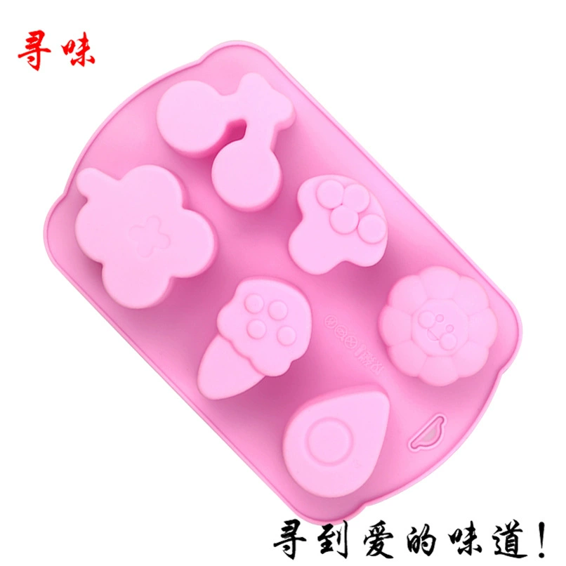 Search 6 Cherry Mushroom Rain Drops Silicon Plague Cake Model Kitchen Baking Silicon Plane DIY Handmade Squiries