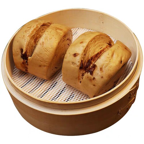 Qiu Xing Red Sugar Steamed Buns 60g Hand-Torn Muffin Snacks Breakfast Frozen Noodles Half-Finished Products Convenient Quick Meal Wholesale