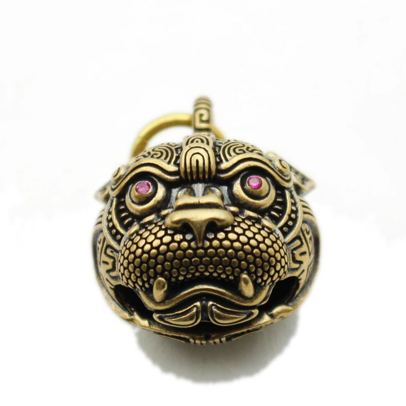 Creative copper small bell, pendant, lion, wholesale