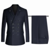 Double row dark blue (top+pants)