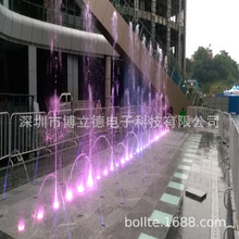 户外广场大型互动脚踏音乐旱喷喷泉工厂直销玉柱喷头设备全国安装