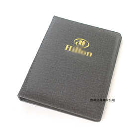 酒店皮具用品客房服务指南本手册皮革服务指南夹A4文件夹支持logo