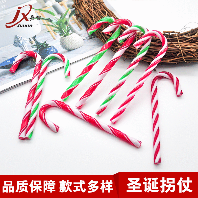 Cross-border Christmas decoration acrylic cane candy decoration cane…