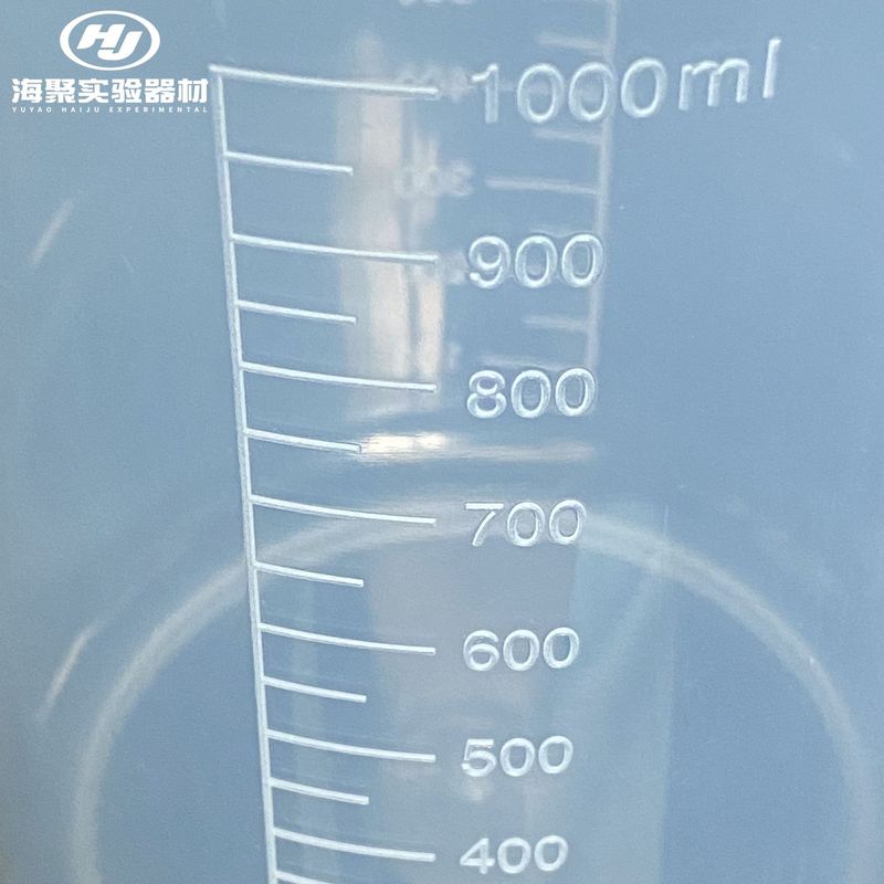 多様な仕様のプラスチックPP計量カップ、ハンドルなし、目盛り付き、透明ビーカー、ポリプロピレン製計量カップ、実験器具|undefined
