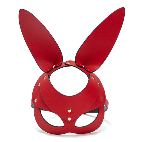 Romantic Eye Mask Female Adult Character Role Play Bunny Girl Mask Cos Stage Party Nightclub Leather Mask