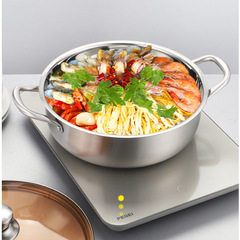 Stainless steel thick pot, composite steel hot pot, 30CM home electric stove pot, clear soup pot, practical gift pot set