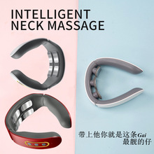 全自動護頸神器家用頸椎按摩儀智能脈沖紅光熱敷頸部理療儀按摩器