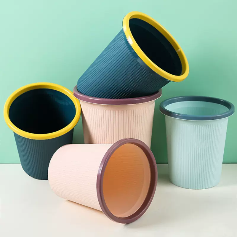 家用压圈大号垃圾桶厨房客厅无盖垃圾篓办公室厕所学生宿舍垃圾桶