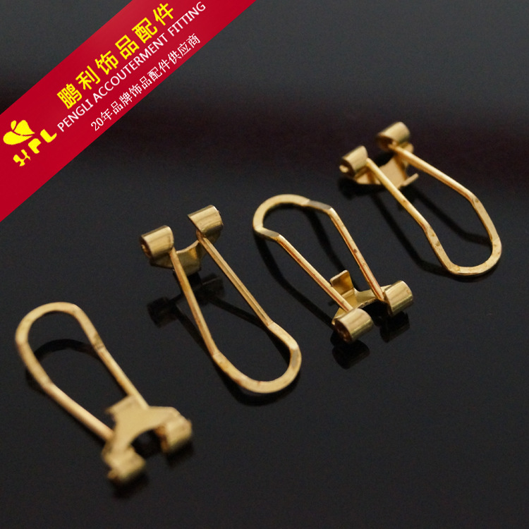 大打线耳夹上好长21mm 铜耳钩 耳环 DIY饰品配件