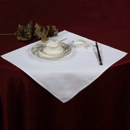 跨境酒店席巾欧式棉餐巾布纯色印花口布西餐厅口布婚礼酒桌餐垫