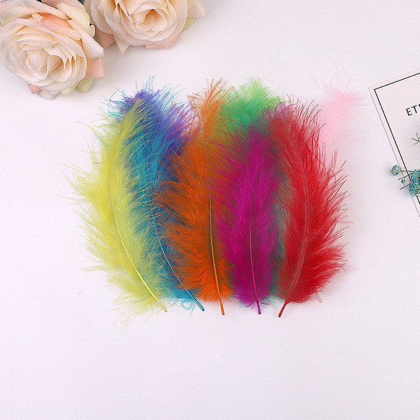 Cross -border wholesale turkey hair tip feathers color feathers…