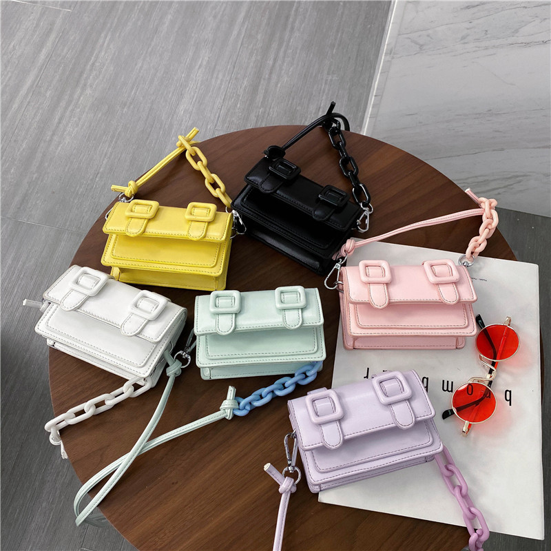 2020 primavera y verano todo partido pequeño bolso mini moda estilo occidental bolso bandolera color caramelo bolso de mujer bolso de moda