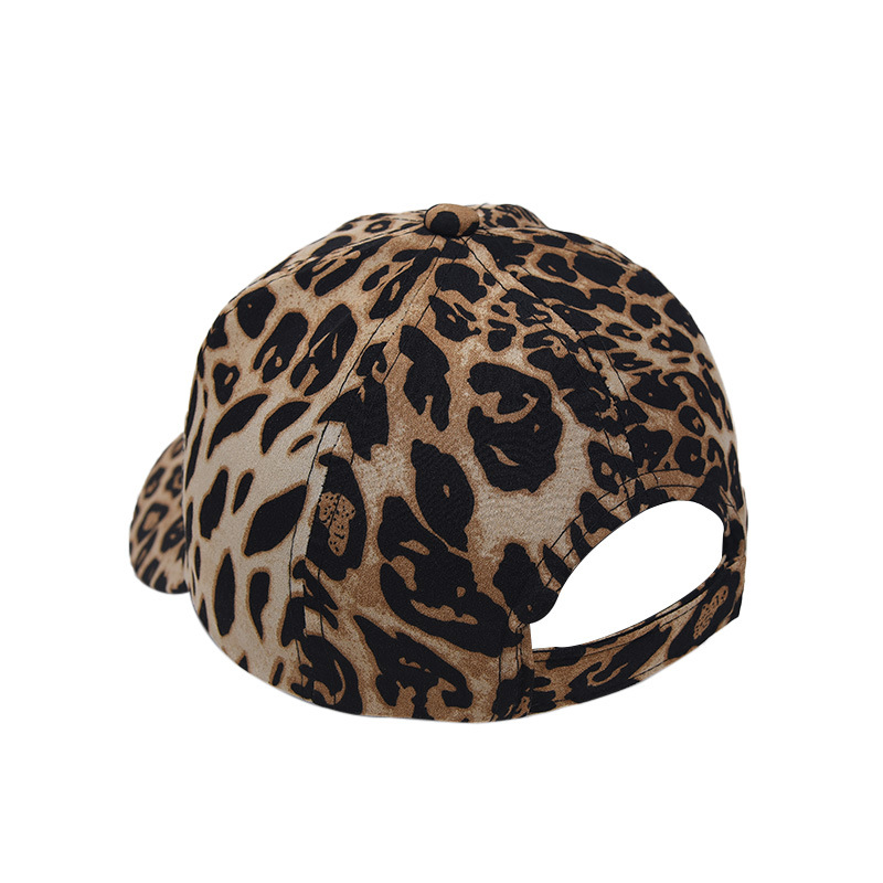 Comercio exterior transfronterizo nueva gorra de béisbol con estampado de leopardo femenina personalidad versátil europea y americana protección solar al aire libre sombrilla gorra enarbolada moda al por mayor image 3