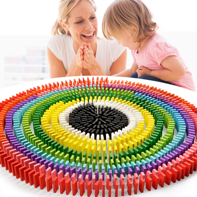 Factory direct pine color building blocks standard 120 children's educational early education wooden toys dominoes Factory direct pine color building blocks standard 120 children's educational early education wooden toys dominoes