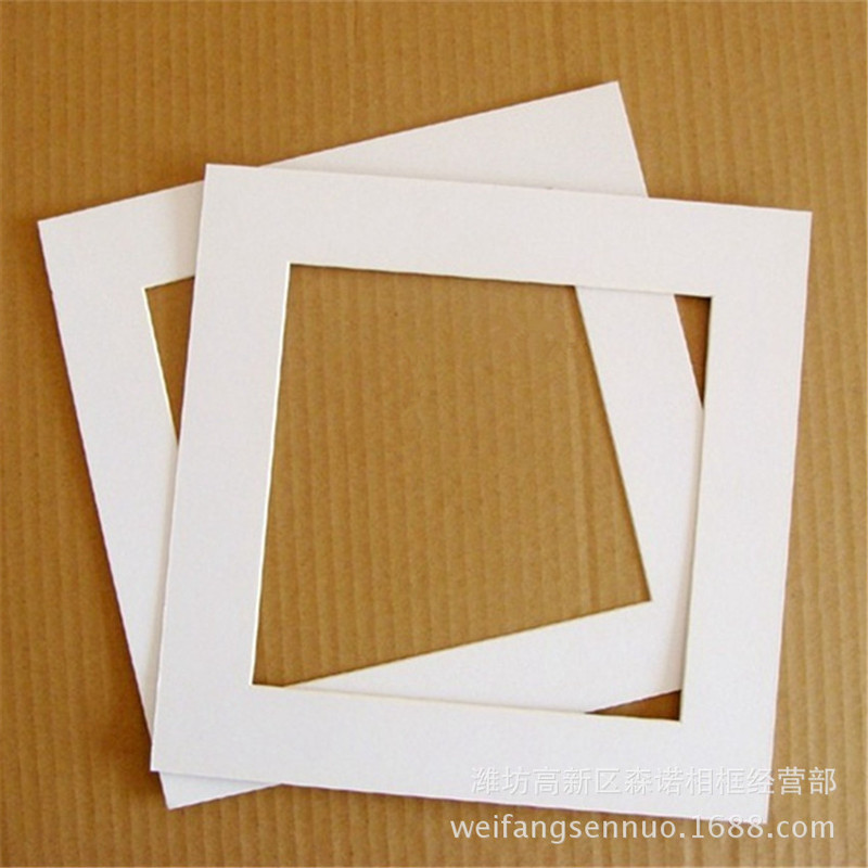Square cardboard square 6 inch 7 8 10 14 16 20 24 inch cardboard wooden photo frame silk screen engraving