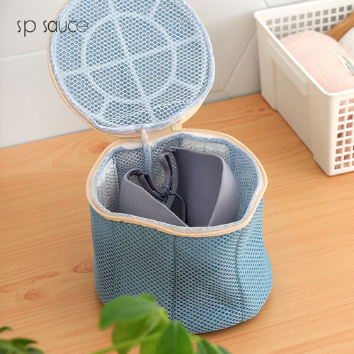 sp sauce new anti-deformation underwear washing bag mesh bag three-layer thickened laundry bag silicone sheet laundry net