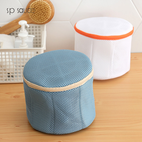 sp sauce new anti-deformation underwear washing bag mesh bag three-layer thickened laundry bag silicone sheet laundry net