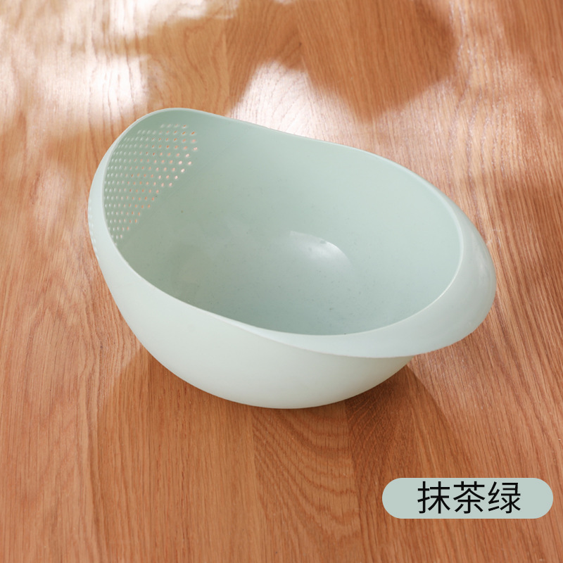 定制韩版创意家居淘米篮炫彩加厚厨房淘米器塑料沥水洗菜盆洗米筛