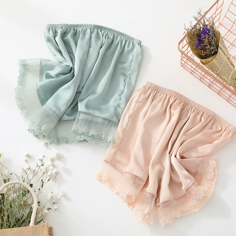 Silk lace safe trousers, protective underware, thin shorts, cute leggings, oversize