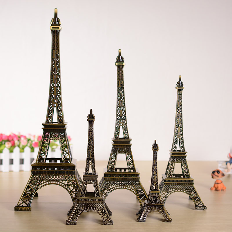 Vintage Paris Eiffel Tower Metal Crafts Ornaments Home Decoration Wedding Romantic Couple Gift Vintage Paris Eiffel Tower Metal Crafts Ornaments Home Decoration Wedding Romantic Couple Gift