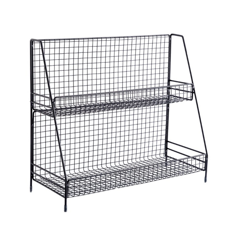 Directo de fábrica de cosméticos de escritorio de la joyería rack de almacenamiento de hierro de acero inoxidable de la Cocina Baño rack de almacenamiento