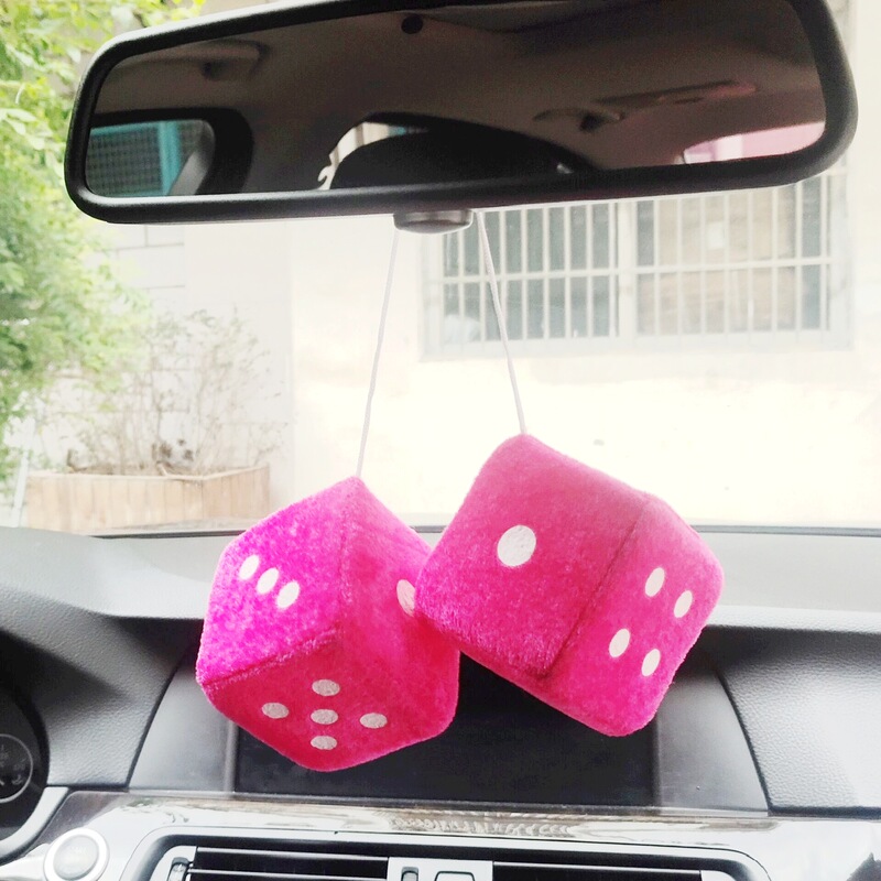 Plush toy source manufacturer Dot Square custom printing customer LOGO car pendant three-dimensional square dice