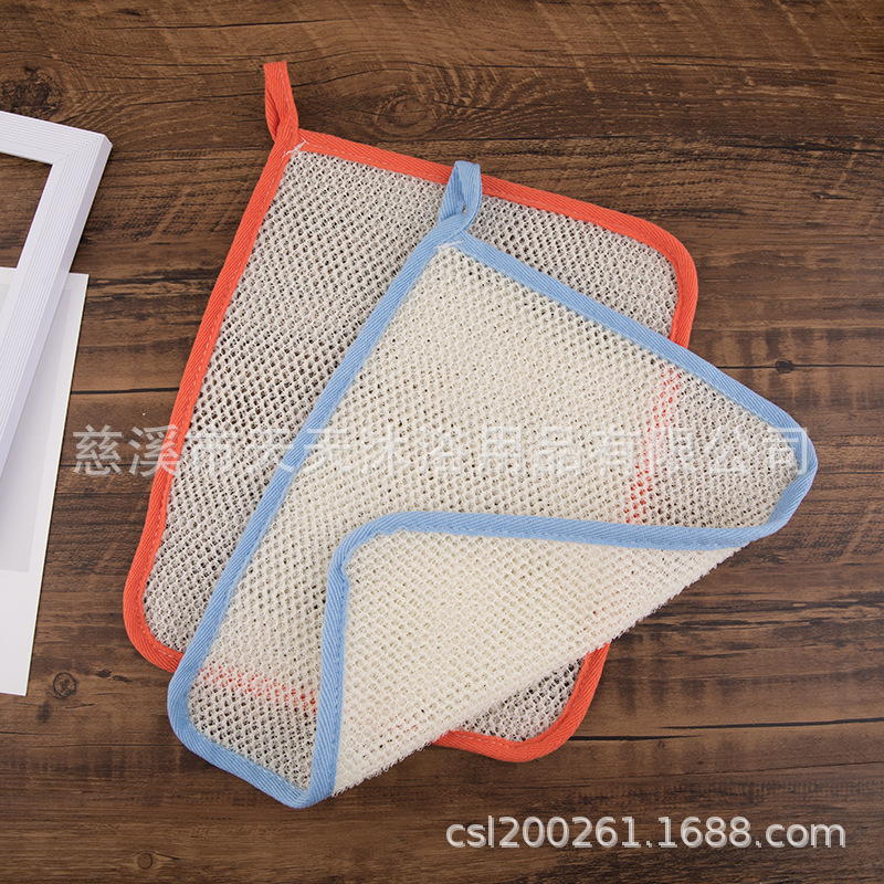 Toalla de baño espumoso Toalla cuadrada de jabón Toalla de lavado espumoso de nailon Tabletas de espuma de jabón de doble capa 2226 en stock