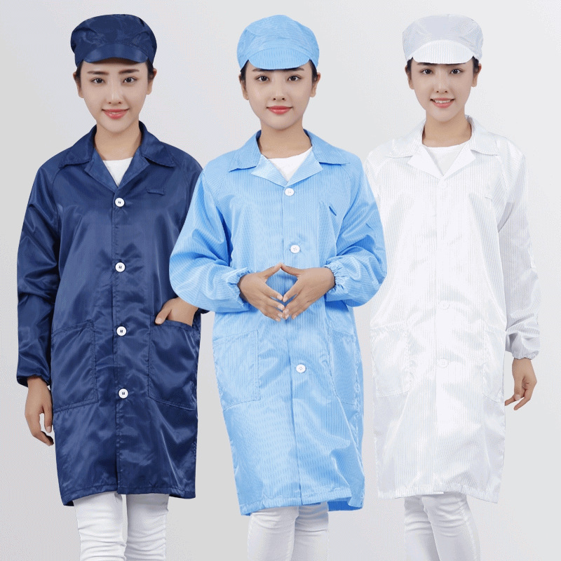 防靜電工作服大褂戴帽工業粉塵電子廠制藥廠化工車間防塵衣工作服