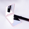 Paper with portable LED makeup mirror mini square pocket mirror folding beauty mirror gift LED makeup mirror