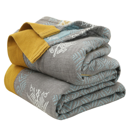 Five-layer towel quilt, double single towel blanket, gauze cover blanket, air-conditioned nap, summer cool thin style