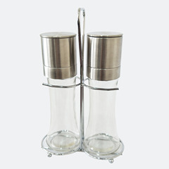 Stainless Steel Pepper Grinder Sichuan Pepper Sea Salt Manual Seasoning Bottle Ceramic Mill Core Multi-function Portable Seasoning Bottle