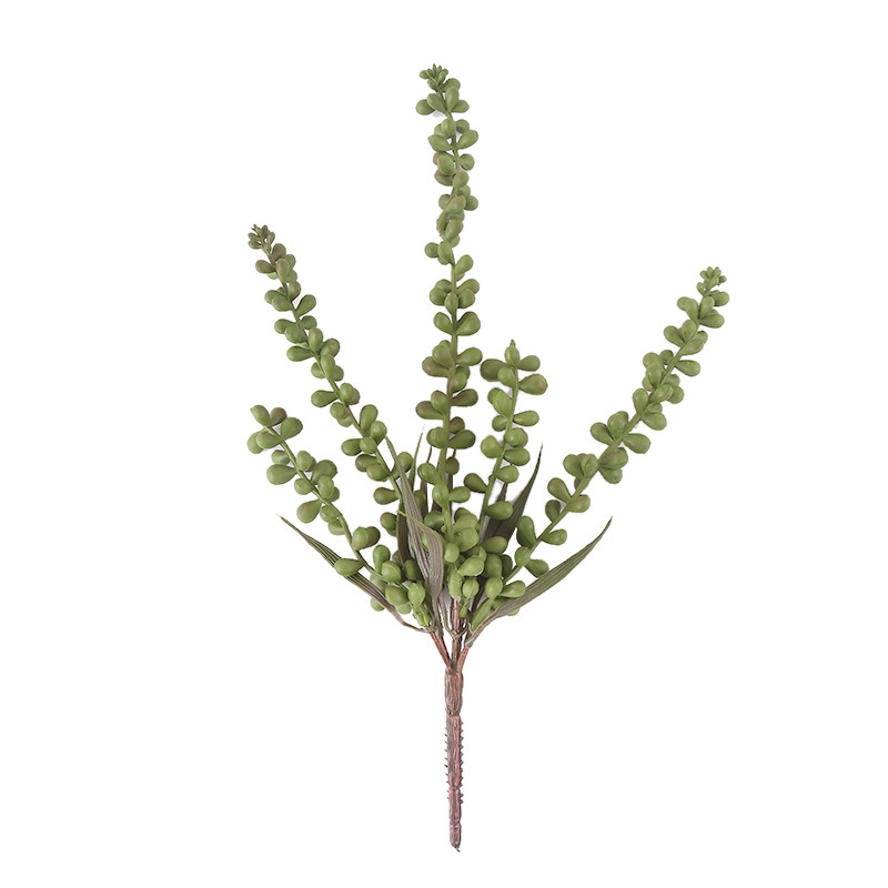 [Cross-border exclusive] factory sales simulation small colored beans lover tears Pearl beans Buddha beads simulation succulent plants can be customized