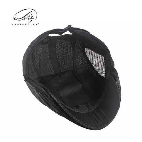 Men's Spring and Summer Sun Protection Hat, Duckbill Cap, British Style, Mesh Eyelet, Breathable, Women's Forward Cap