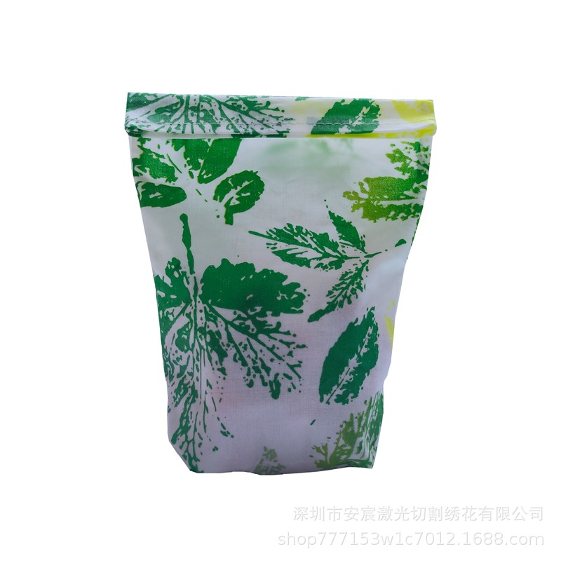 단층 아코디언 파우치 25*18CM (패턴은 랜덤 발송); A001; 면 + 천연 밀랍