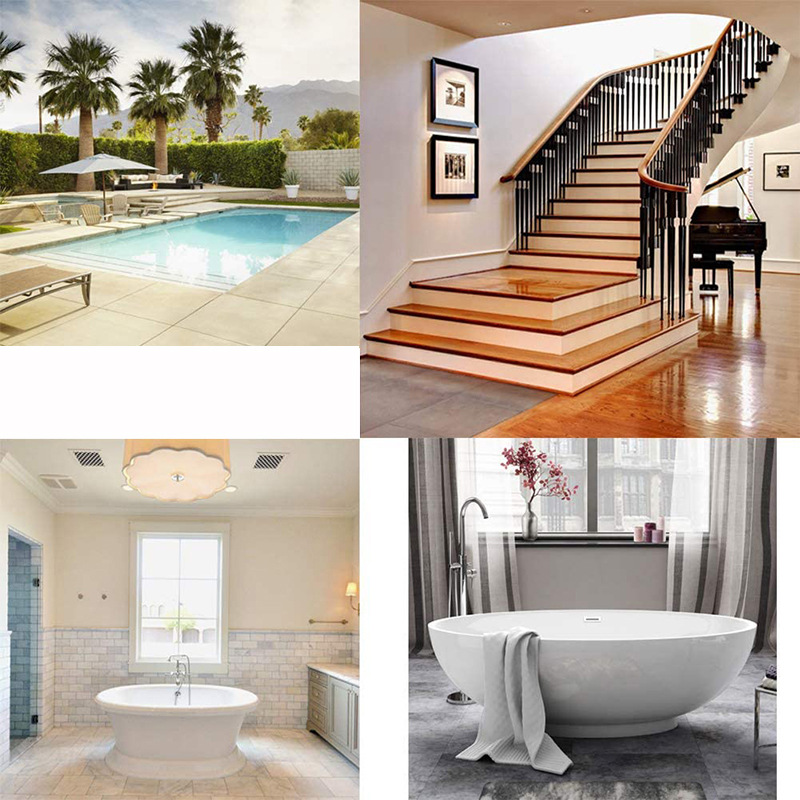 En stock transfronteriza Amazon baño antideslizante pegatinas bañera antideslizante tira escalera pasos transparente PEVA cinta antideslizante