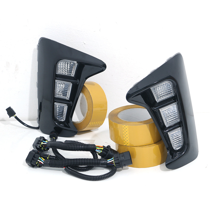 Luces LED para Kia Pegas, Luces de Circulación Diurna, Faros Antiniebla Delanteros, Luces LED Modificadas para Parachoques Delantero de Kia Soluto