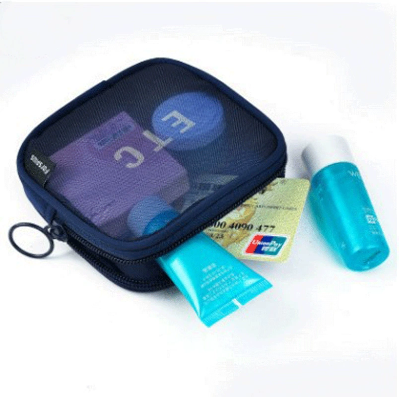 Органайзер bag travel pouch, дышащая сетка сверху, молния, маленький/средний/большой, мультицвет