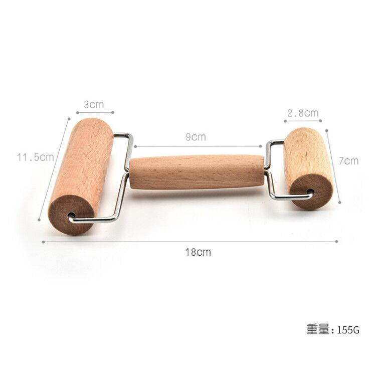 Amazon de doble cabeza de madera de palo de harina de cocina rodillo de la hornada herramienta rodillo Rolling Pin rodillo image 5